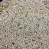 9’7 x 13’2 Classic Vintage Rug Muted  Beige, Saffron & Teal 5748