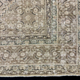 9’5 x 12’8 Classic Vintage Rug Taupe, Sea Green & Beige 5749