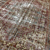 9’ x 11’3 Classic Vintage Rug Muted Grays, Reds, Blues, Greens 5320