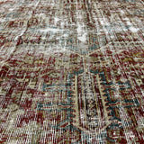 9’ x 11’3 Classic Vintage Rug Muted Grays, Reds, Blues, Greens 5320