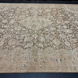 9’11 x 13’7 Classic Vintage Rug Muted  Beige, Brown, Blue & Green 5752