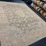 9’11 x 13’7 Classic Vintage Rug Muted  Beige, Brown, Blue & Green 5752