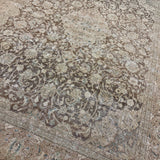 9’11 x 13’7 Classic Vintage Rug Muted  Beige, Brown, Blue & Green 5752