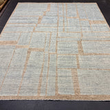 8’2 x 9’11 Moroccan Rug Blue & Beige LB42