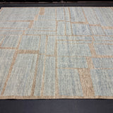 8’2 x 9’11 Moroccan Rug Blue & Beige LB42