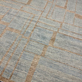 8’2 x 9’11 Moroccan Rug Blue & Beige LB42
