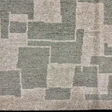 9’ x 12’ Distressed Silk Swedish Rug Green & Stone Beige LB042
