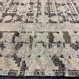 10’ x 14’ Distressed Silk Classic Khotan Rug Stone Beige, Gray & Brown LB04