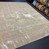 8’10 x 12’3 Classic Vintage Rug Muted Gray-Beige, Denim & Sea Foam Green 5756
