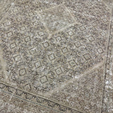 9’2  x 12’3 Classic Vintage Rug Muted Beige, Black & Green 5768