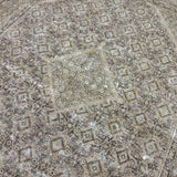 9’2  x 12’3 Classic Vintage Rug Muted Beige, Black & Green 5768