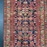 3’2 x 16’11 Classic Antique Runner Muted Red, Blue & Cream 5763