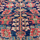 3’2 x 16’11 Classic Antique Runner Muted Red, Blue & Cream 5763