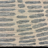 9’6 x 12’ Moroccan Style Rug Pure Soft Organic Wool Blue, Beige & Gray MK489