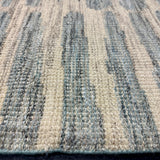 9’6 x 12’ Moroccan Style Rug Pure Soft Organic Wool Blue, Beige & Gray MK489