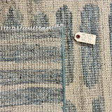 9’6 x 12’ Moroccan Style Rug Pure Soft Organic Wool Blue, Beige & Gray MK489