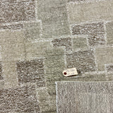 9’1 x 12’ Moroccan Style Rug Pure Silk and Organic Wool Muted Sage, Stone,  Brown & Gray MK586