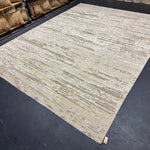 9’1 x 11’11  Moroccan Style Rug Pure Silk and Organic Wool Muted Beige, Brown & Gray MK452 Linda's Barn