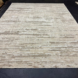 9’1 x 11’11  Moroccan Style Rug Pure Silk and Organic Wool Muted Beige, Brown & Gray MK452 Linda's Barn