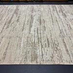 9’1 x 11’11  Moroccan Style Rug Pure Silk and Organic Wool Muted Beige, Brown & Gray MK452 Linda's Barn