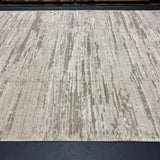 9’1 x 11’11  Moroccan Style Rug Pure Silk and Organic Wool Muted Beige, Brown & Gray MK452 Linda's Barn
