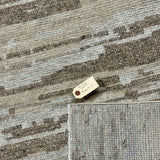 9’1 x 11’11  Moroccan Style Rug Pure Silk and Organic Wool Muted Beige, Brown & Gray MK452 Linda's Barn