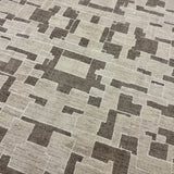 9’3 x 12’1 Moroccan Style Rug Pure Silk and Organic Wool Muted Beige Stone,  Brown & Cream MK420