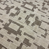 9’3 x 12’1 Moroccan Style Rug Pure Silk and Organic Wool Muted Beige Stone,  Brown & Cream MK420