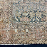 10’ x 12’ Classic Antique Carpet Muted Black, Rust & Gray 5769