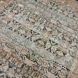 10’ x 12’ Classic Antique Carpet Muted Black, Rust & Gray 5769
