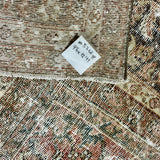 9’6 x 13’ Classic Antique Carpet Muted Rust, Black, Bone & Bronze 5768