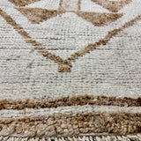 3’2 x 11’4 Vintage Herki Runner Cream & Light  Brown 5624