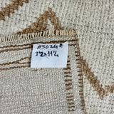 3’2 x 11’4 Vintage Herki Runner Cream & Light  Brown 5624