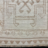 3’ x 12’2 Vintage Herki Runner Cream & Light  Brown 5520