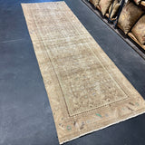 3’2 x 9’9 Classic Vintage Runner Muted B Cappuccino, Blush, Green & Blue 5590