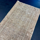 3’2 x 9’9 Classic Vintage Runner Muted B Cappuccino, Blush, Green & Blue 5590