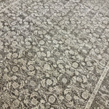 9’1 x 12’1 Persian Style Rug Pure Distressed Silk, Organic Wool + Allo Muted Clay, Beige & Gray LB20