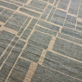 10’4 x 12’11 Moroccan Style Rug Pure Soft Organic Wool Sea Blue & Beige LB41 Linda's Barn