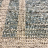 10’4 x 12’11 Moroccan Style Rug Pure Soft Organic Wool Sea Blue & Beige LB41 Linda's Barn
