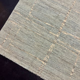 9’2 x 11’11 Moroccan Style Rug Pure Soft Organic Wool Sea Foam, Gray & Beige LB40