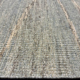 9’2 x 11’11 Moroccan Style Rug Pure Soft Organic Wool Sea Foam, Gray & Beige LB40