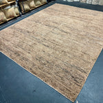 9’3 x 11’11  Moroccan Style Rug Pure Silk and Organic Wool Muted Cognac & Tabacco Brown LB05 Linda's Barn