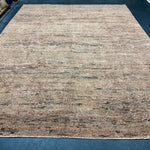 9’3 x 11’11  Moroccan Style Rug Pure Silk and Organic Wool Muted Cognac & Tabacco Brown LB05 Linda's Barn