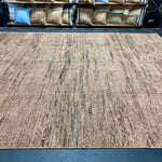 9’3 x 11’11  Moroccan Style Rug Pure Silk and Organic Wool Muted Cognac & Tabacco Brown LB05 Linda's Barn