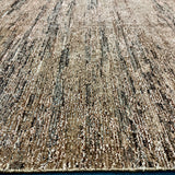 9’3 x 11’11  Moroccan Style Rug Pure Silk and Organic Wool Muted Cognac & Tabacco Brown LB05 Linda's Barn