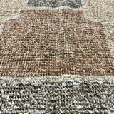 9’2 x 12’1 Swedish Style Rug Pure Silk and Organic Wool Muted Beige, Brown &  Charcoal LB12