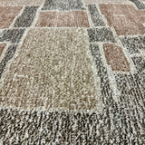 9’2 x 12’1 Swedish Style Rug Pure Silk and Organic Wool Muted Beige, Brown &  Charcoal LB12