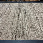 9’5 x 12’1 Moroccan Style Rug Pure Silk and Organic Wool Muted Dark Taupe, Brown & Gray LB06 Linda's Barn