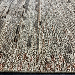 9’5 x 12’1 Moroccan Style Rug Pure Silk and Organic Wool Muted Dark Taupe, Brown & Gray LB06 Linda's Barn