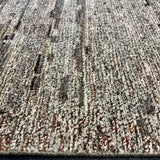 9’5 x 12’1 Moroccan Style Rug Pure Silk and Organic Wool Muted Dark Taupe, Brown & Gray LB06 Linda's Barn